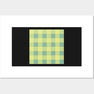 Orchard Plaid - Yellow and Green Posters and Art